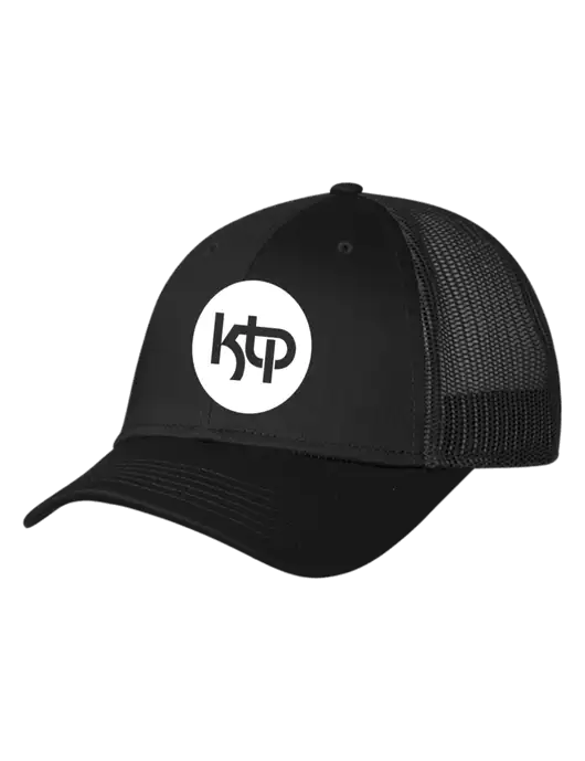 Black Mesh Trucker Cap Snap Back w/KTP Logo