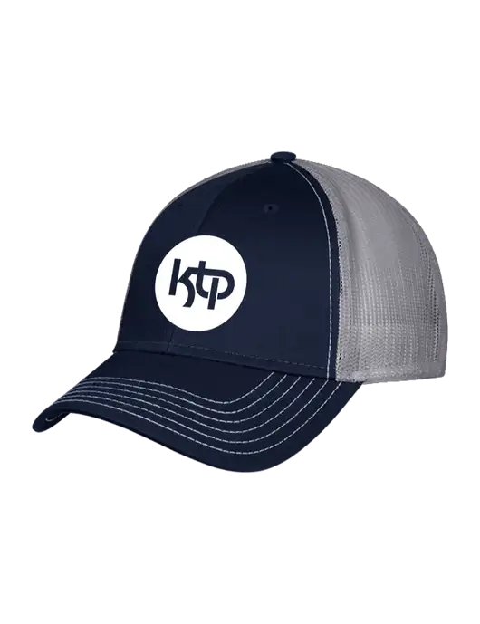 Navy & Grey Mesh Trucker Cap Snap Back w/KTP Logo