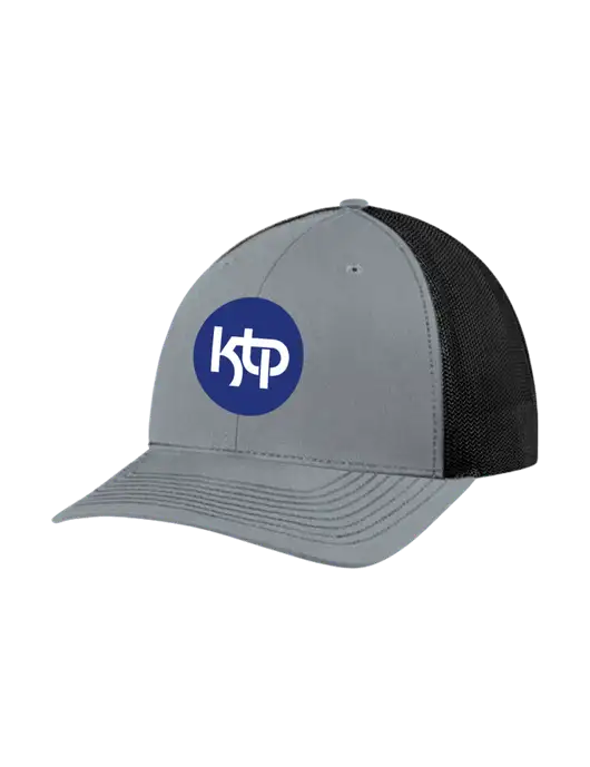 Richardson Adjustable Snapback Original 112 Trucker Cap Heather Grey w/Black Mesh w/KTP Logo