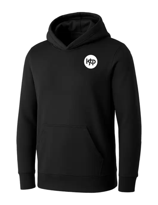 Womens Black Core Fleece Pullover Hooded Sweatshirt w/KTP Logo