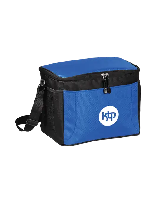 12 Can Twilight Blue/Black Cube Cooler  w/KTP Logo